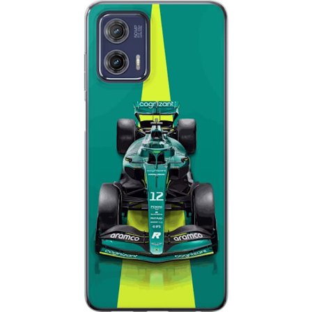 Yhteensopiva Puhelinkuori Motorola Motorola Moto G73 Aston Martinin Formula 1 -auto vihreässä kilpailumuotoilussa, jossa on moderni studiosentuntma