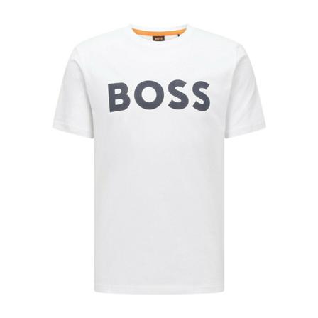 Boss - T-shirts - Vit - Herr - Storlek: S, Herr, Storlek: S