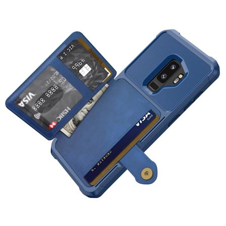 Samsung Galaxy S9+ - Professionellt Skal med Kortfack