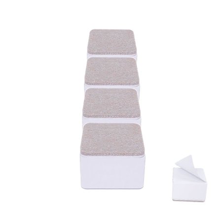 Sängförhöjare Möbelhöjare Lägg till 5 cm höjd, Set med 4 möbelhöjare vita