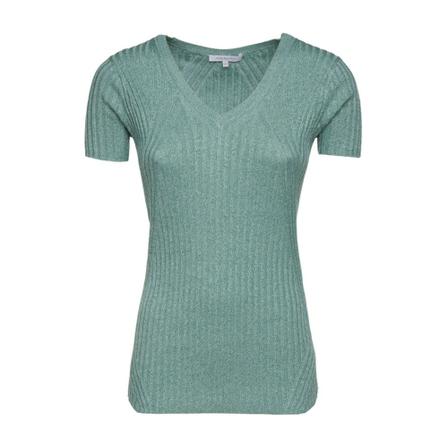 Patrizia Pepe, T-Shirt in Maglia Zielony, Kobieta, Rozmiar: L