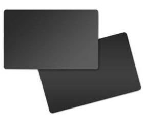 Zebra CARD FOOD SAFE PVC 30 MIL BOX OF 500 CARDS BLACK GLOSSY CARD