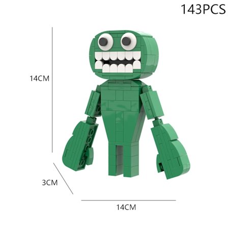 Garten of Banban Lego-liknande spel Grön-huvad monster flamingo MOC modellbyggstenar barns utbildningsleksaker