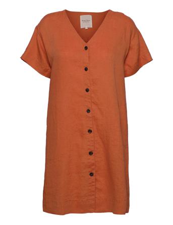 Paulinepw Dr Kort Kjole Orange Part Two