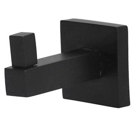 Svart kraftig krok, modern väggmonterad badhanddukshängare för badrum, kök, hotell p