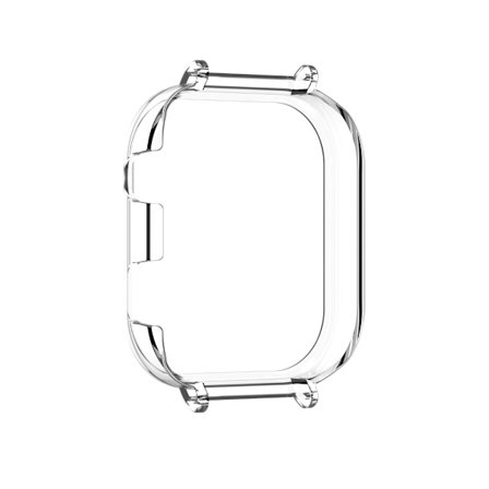 Transparent PC Watch Case Frame kompatibelt med Redmi Watch 6 - 20mm bandstik beskyttelsesskal Transparent