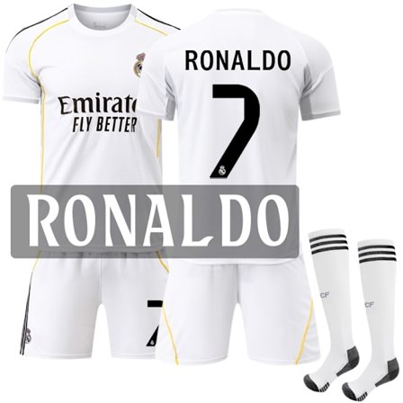 Real Madrid 2025/26 Lasten kotipaita - Cristiano Ronaldo nro 7 pelipaita