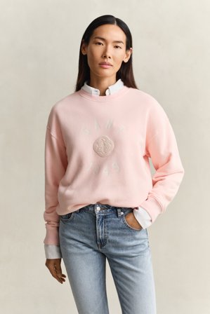 GANT Damen Graphic Rundhals-Sweatshirt (S) Rosa