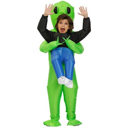 Alien Oppustelig Kostume Ferie Kostume Spoof Horror Rekvisitter Julekostume Tøj med Oppustelig Enhed