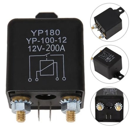 200A relä 12v till tex extraljus xenon el. ledramp "Heavy Duty"