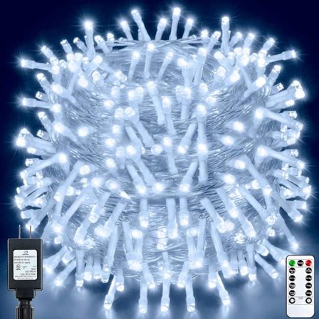 Julelys utendørs 800LED/330FT Super Long String Lights Vanntett F