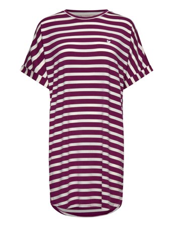 Softness Stripe Big Shirt Purple Missya