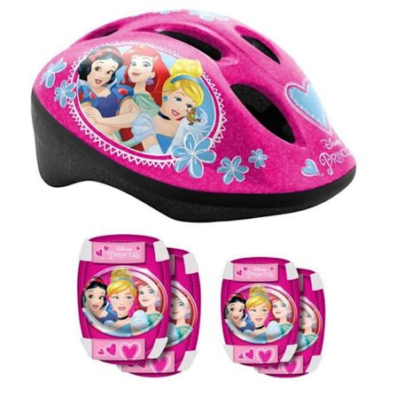 DISNEY PRINCESSER Hjälm + armbågsskydd / knäskydd