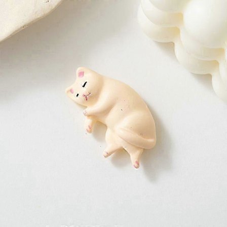 Søde tegneserie kat køleskabsmagneter - Tredimensionelle små dyremagnetiske klistermærker til boligindretning