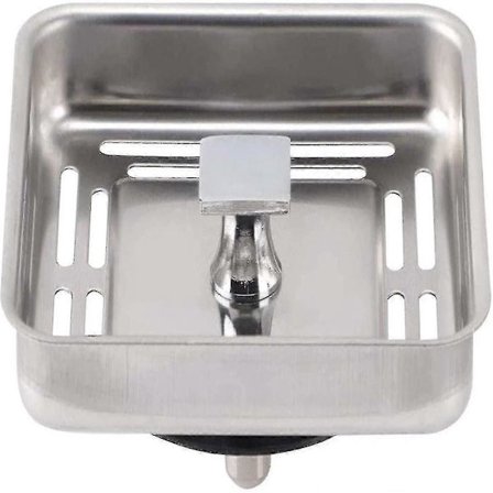 Fyrkantig Diskbänk Vattenstopp Kolonn Rostfritt Stål Anti-blockeringsnät Diskbänk -LL