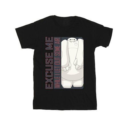 Disney Herr Big Hero 6 Baymax Excuse Me Some Air T-Shirt L Svart