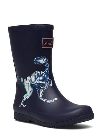 Jnr Roll Up Welly Shoes Rubberboots High Rubberboots Unlined Rubberboots Musta Joules