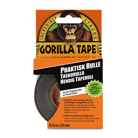 Taśma Gorilla To-Go Duct Czarna 25 mm x 9,14 m