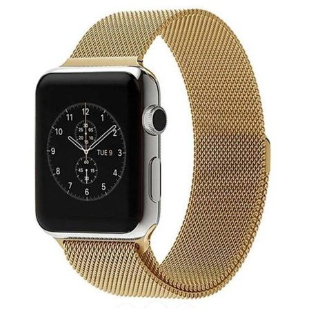 Apple Watch 1/2/3 38mm etc Adjustable Watch Strap - Gold