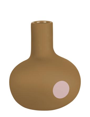 Dot Vase Small Long Neck Home Decoration Vases Brun Mette Ditmer