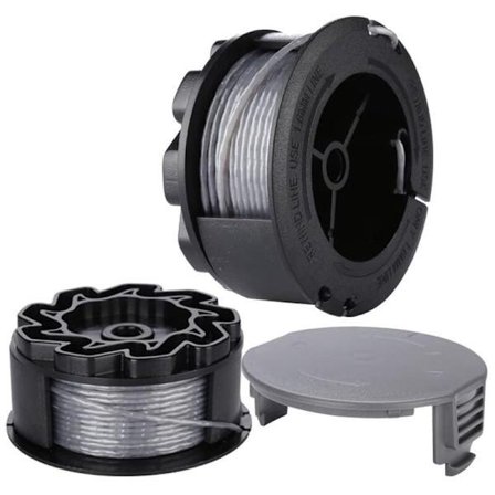 Trådspole til BOSCH UniversalGrassCut Trimmer 18 18-26 18-260 F016800570 med låg (2 stykker).