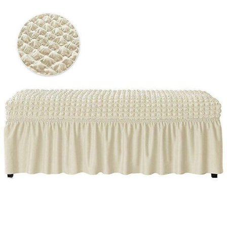 Jacquard-kangas, joustava pitkä penkinpäällinen, pianotuolin päällinen, istuinsuoja - Täydellinen