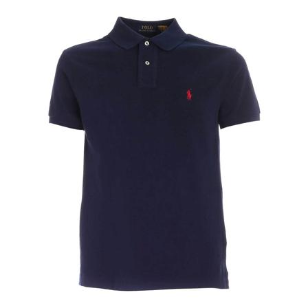 Polo Ralph Lauren, Knit Polo T-Shirt Blauw, Heren, Maat:L