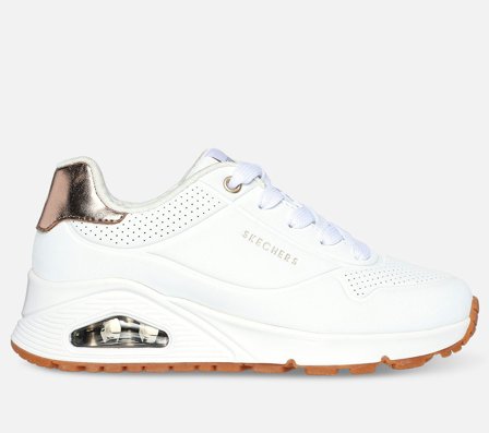 Skechers, Uno Gen1 - Shimmer Away, 36,5, Hvid, Pige