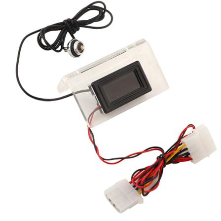 PC-datamaskin vannkjøling temperaturdetektor skive termometer LCD-skjerm ramme sett