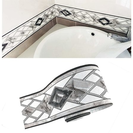 Paris_Selvklebende tapetbord Vanntett 10 cm ganger 5 meter (grå)