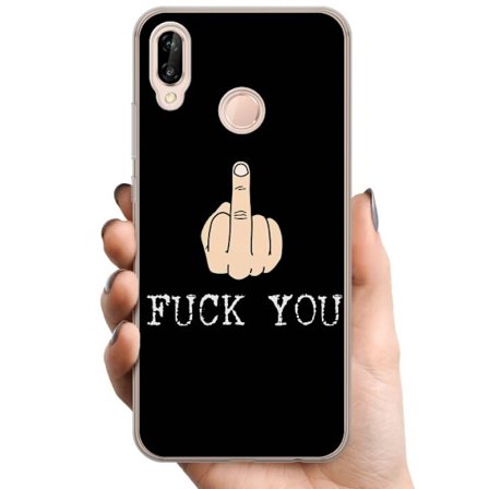 Kompatibelt Mobilskal till Huawei Huawei P20 lite Fuck You