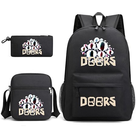 Dörrar roblox tre delar ryggsäck svart ~ 3 tre delar