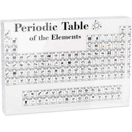 Frazy, Periodisk system av kjemiske elementer laget av akryl, periodisk systemdisplay, undervisningsverktøy for studenter, lærere, gave, håndverk, 