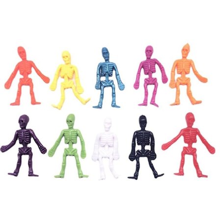 Halloween Skjelett Myk Gummi leke Nyhet Sensorisk Stress Relief leker Barne Gave-Perfekt