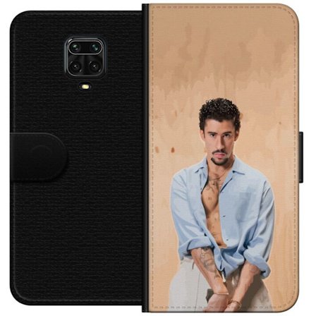 Kompatibel Tegnebogsetui til Xiaomi Redmi Note 9 Pro Bad Bunny Super Bowl-inspireret grafik med NFL-trofæ og San Francisco-bro i sportdesign