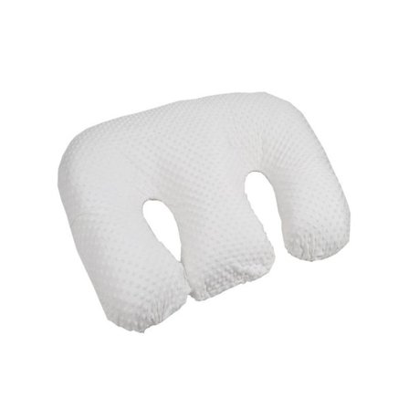 Multifunktionel ammepude til tvillinger, graviditets- og ammehjælpemiddel, maskinvaskbar bomuldspude, hvid