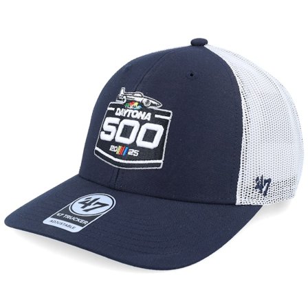 47 Brand - Blauw trucker Cap - Nascar-47 Cap Navy/White Trucker @ Hatstore