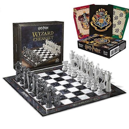 Harry Potter omgivande schackbrädespel leksaker Hogwarts tredimensionell figur trollkarlsschack Harry Potter Wizard Chess + Poker