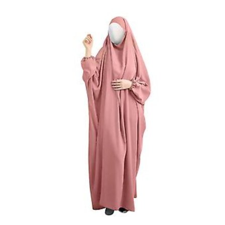 100% Ny, Ramadan Muslimsk Bønnekjole Kvinner Hijab Abaya Khimar Jilbab Kaftan Islamsk Burka