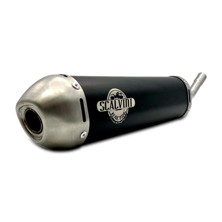 Scalvini Silencer Inox Black - Honda CR 125R 1979-1989