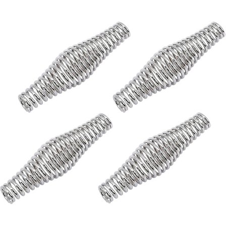 Rustfrit stål håndtag fjeder grill ryger grill pit træ komfur komfur, Heavy Duty fjeder grill hånd udskiftning hjem pejs tilbehør grill værktøjer