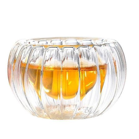 4 stk Dobbeltlags Varmebestandig 50ml Glass Vannkopp