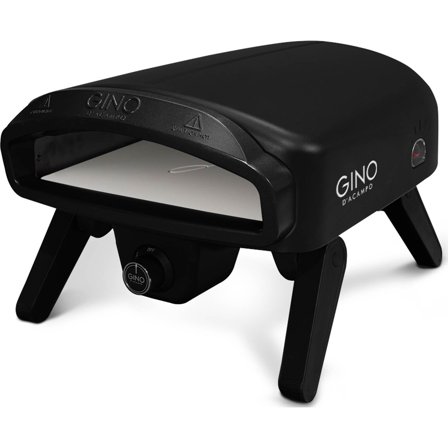 GINO PIZZA OVENS - Pizzaovn Vesuvio 14" Gas Fired Pizza Svart