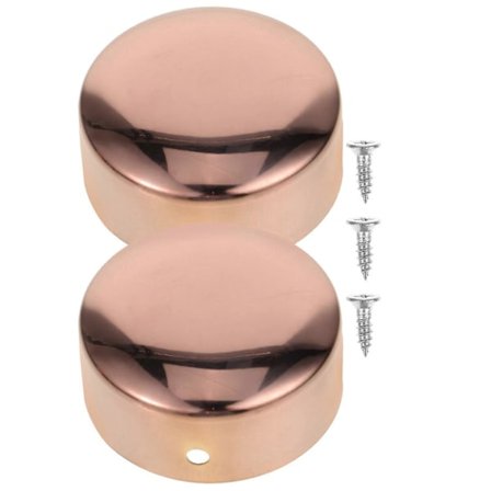 2 stk. Runde Gelænder Endestykker Metal Gelænder Endestykker Trappegelænder Endestykker