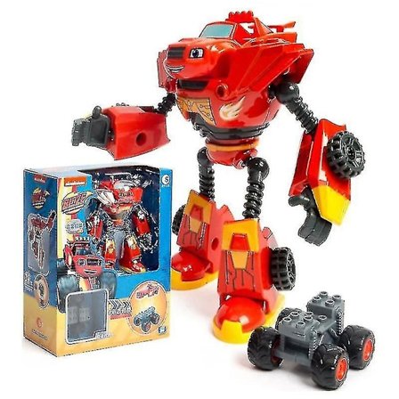 Blaze Monster Machines Anime Figur Cartoon Plast/legering Deformert Bil Actionfigur Modell Barn Leke Barn Bursdagsgaver - Actionfigurer