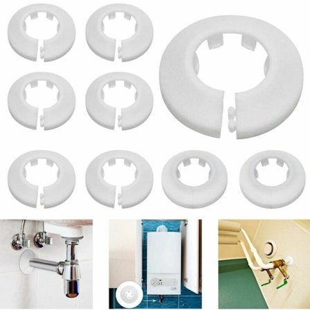 Sæt med 24 Radiator Rosette Rør Dæksel til Radiator Opvarmning