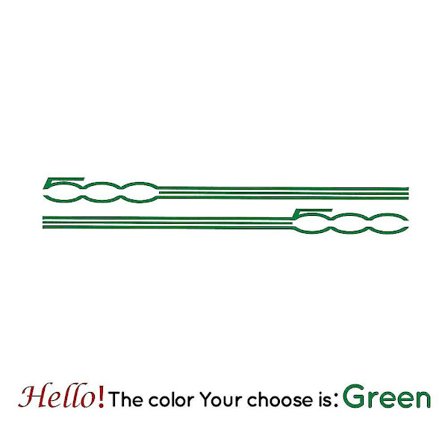 2 stk For Fiat 500 Bilstylings Dør Lange Striper Grafisk Klistremerker Skjørt Dekaler Side Karosseri Dekor Vinyl Film BiltilbehørBY