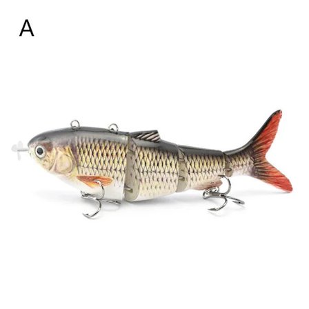 RYI-Självsimmande fiskedrag USB-uppladdningsbar A