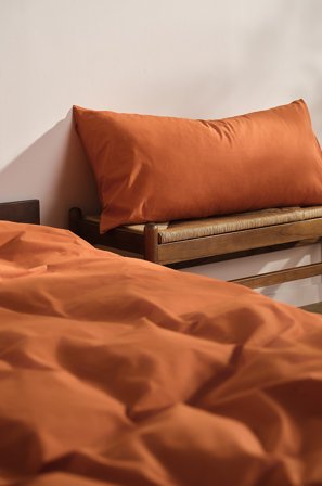 Jotex - Percale Putevar 50x90 Cm - Økologisk Brent oker - ZACK - Kjøp Putevar hos Jotex