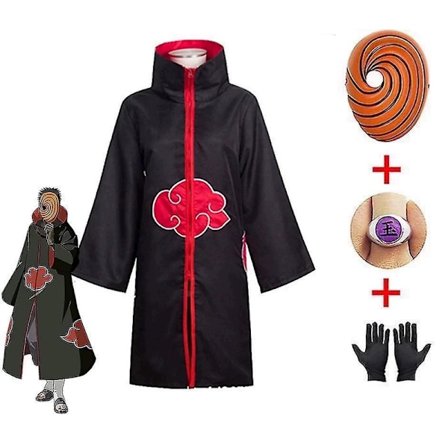 Mub- Halloween costume Dawn organization Cloak Tobi suit Uchiha Obito Cosplay clothes